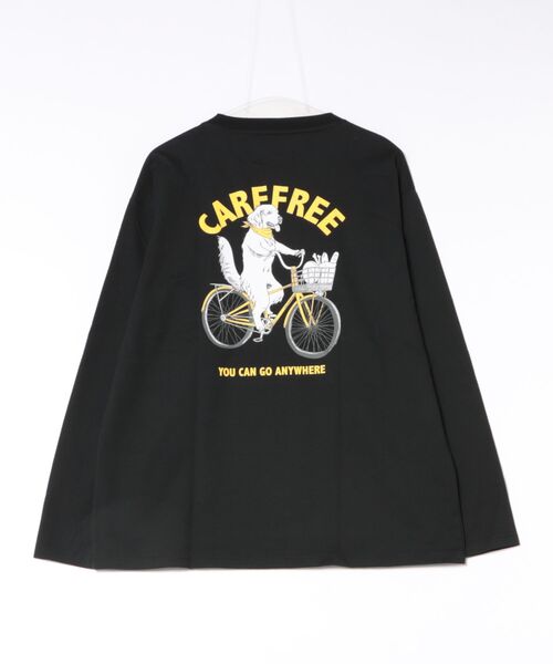 CORISCO（コリスコ）の「サイクルアニマル柄ロンTEE(M1)（Tシャツ/カットソー・メンズ・ホワイト系1/キナリ/グレー系1/ブラック系2/ブラック系1/オートミール/ホワイト系2/グレー系2・X-LARGE/LARGE/MEDIUM）」の16枚目の写真