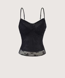 Romantic Lace Embroidery Padded Cami/ロマンチックレース刺繍入りパッド入りキャミソール