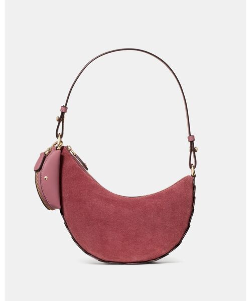 kate spade new york（ケイトスペード ニューヨーク）の「ケーエスデュオ ドット スエード ミニ ショルダーバッグ（ショルダーバッグ・レディース・ピンク・ONESIZE）」の4枚目の写真