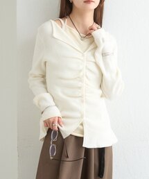 配色レイヤードプルオーバー