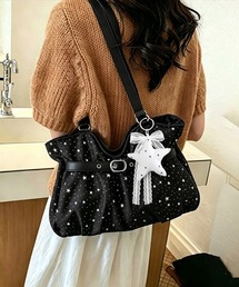 Miniministore（ミニミニストア）の「星柄ショルダーバッグチャーム付きトート鞄（トートバッグ）」