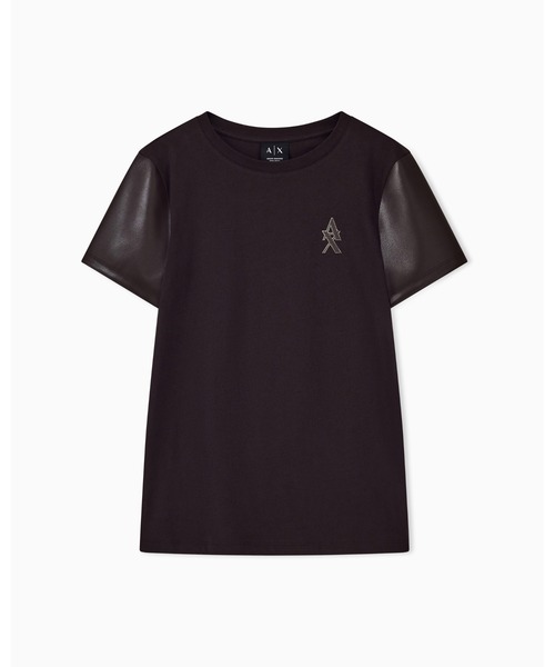 ARMANI EXCHANGE(アルマーニエクスチェンジ)の「【A|X アルマーニ エクスチェンジ】ゴールドロゴ ワンポイント半袖クルーネックTシャツ/REGULAR(Tシャツ/カットソー・レディース・ダークブラウン・LARGE/MEDIUM/SMALL/X-LARGE/X-SMALL)」の6枚目の写真