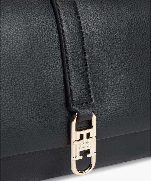 TOMMY HILFIGER（トミーヒルフィガー）の「THモノグラム コンバーチブル クロスボディバッグ（ボディバッグ/ウエストポーチ・レディース・ブラック/グレイッシュベージュ・FREE）」の9枚目の写真