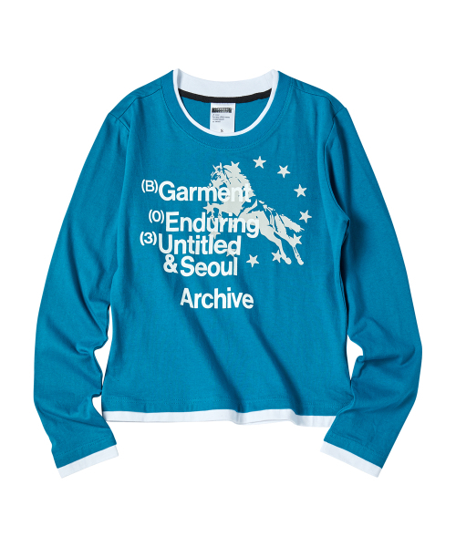UNTITLED SEOUL(アンタイトル ソウル)の「アーカイブユニコーンレイヤードロングスリーブプルブルー(Tシャツ/カットソー・レディース・その他・LARGE/MEDIUM/SMALL)」の3枚目の写真