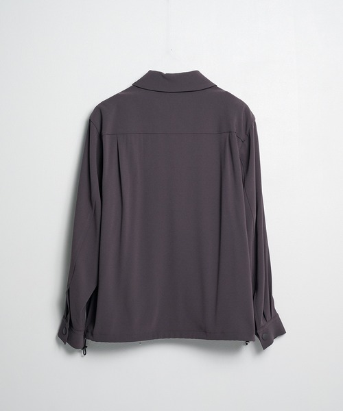 UJOH(ウジョー)の「【UJOH HOMME】Draw Cord Shirt(ブルゾン・メンズ・ダークグレー/ブラック・4/5)」の10枚目の写真