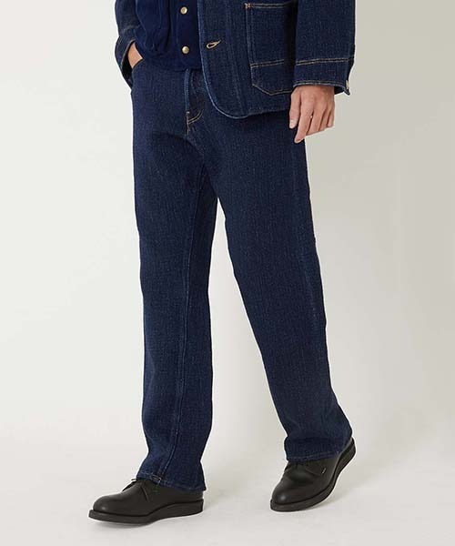 BLUE BLUE(ブルーブルー)の「フロージャカードデニム ジーンズ(デニムパンツ・メンズ・インディゴブルー・S/M/L/XL)」の2枚目の写真