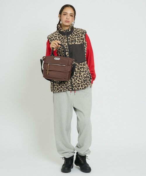 OUTDOOR PRODUCTS(アウトドアプロダクツ)の「【OUTDOOR PRODUCTS / アウトドアプロダクツ】2WAYBonding Tote Bag/ぷっくり(トートバッグ・レディース・カーキ/ブラウン/ブラック・フリー)」の5枚目の写真