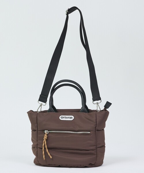 OUTDOOR PRODUCTS(アウトドアプロダクツ)の「【OUTDOOR PRODUCTS / アウトドアプロダクツ】2WAYBonding Tote Bag/ぷっくり(トートバッグ・レディース・カーキ/ブラウン/ブラック・フリー)」の6枚目の写真