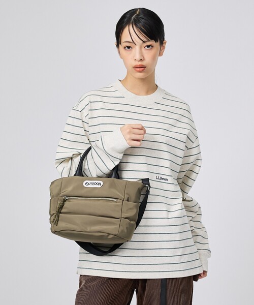 OUTDOOR PRODUCTS(アウトドアプロダクツ)の「【OUTDOOR PRODUCTS / アウトドアプロダクツ】2WAYBonding Tote Bag/ぷっくり(トートバッグ・レディース・カーキ/ブラウン/ブラック・フリー)」の10枚目の写真