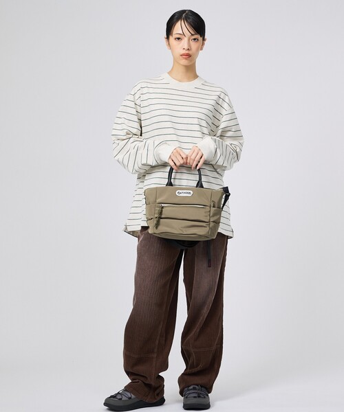 OUTDOOR PRODUCTS(アウトドアプロダクツ)の「【OUTDOOR PRODUCTS / アウトドアプロダクツ】2WAYBonding Tote Bag/ぷっくり(トートバッグ・レディース・カーキ/ブラウン/ブラック・フリー)」の11枚目の写真