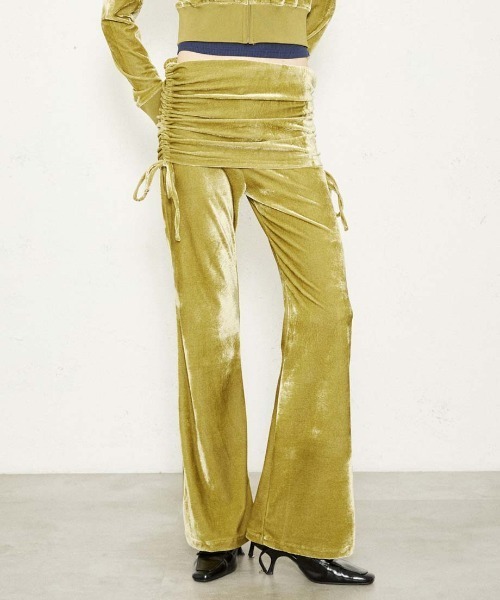FTW(エフティダブリュー)の「VELOUR SKIRT PANTS(その他パンツ・レディース・ブラック/ライトグリーン/パープル・SMALL/MEDIUM)」の3枚目の写真