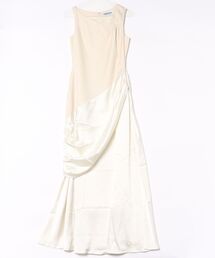 【OJYON】_lan drape dress BEIGE