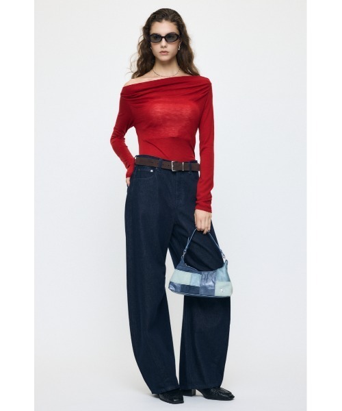 MOUSSY(マウジー)の「PATCH WORK ショルダーバッグ(ショルダーバッグ・レディース・ブラウン/ブルー・FREE)」の20枚目の写真