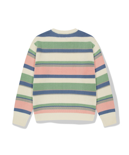 WKNDRS(ウィーキャンドース)の「MULTI STRIPE KNIT (アイボリー)(ニット/セーター・レディース・その他・MEDIUM/LARGE/X-LARGE)」の2枚目の写真