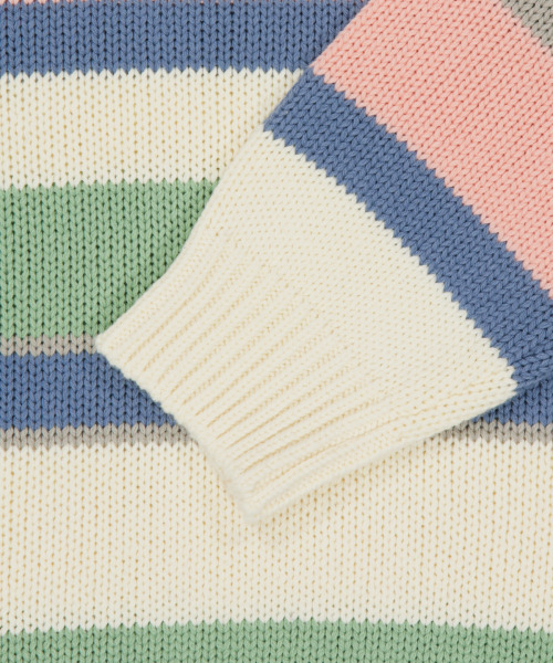WKNDRS(ウィーキャンドース)の「MULTI STRIPE KNIT (アイボリー)(ニット/セーター・レディース・その他・MEDIUM/LARGE/X-LARGE)」の4枚目の写真