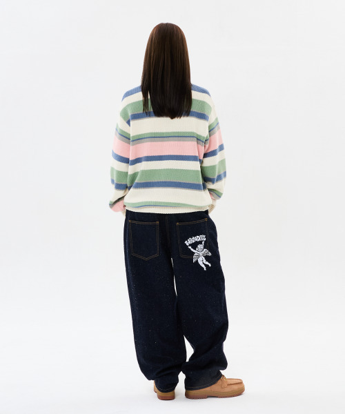 WKNDRS(ウィーキャンドース)の「MULTI STRIPE KNIT (アイボリー)(ニット/セーター・レディース・その他・MEDIUM/LARGE/X-LARGE)」の9枚目の写真
