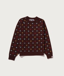 MILOGRAM SWEETS PATTERN OVERSIZED SWEATER