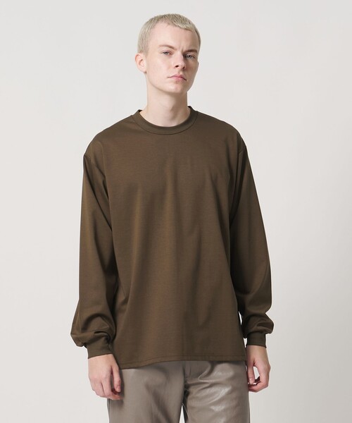 UNITED ARROWS & SONS(ユナイテッドアローズアンドサンズ)の「<UNITED ARROWS & SONS> PONTI L/SLEEVE TEE/ロングスリーブTシャツ(Tシャツ/カットソー・メンズ・ホワイト/ブラック/ダークブラウン・S/L/XL/M)」の3枚目の写真