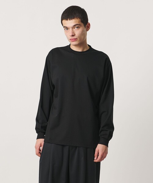 UNITED ARROWS & SONS(ユナイテッドアローズアンドサンズ)の「<UNITED ARROWS & SONS> PONTI L/SLEEVE TEE/ロングスリーブTシャツ(Tシャツ/カットソー・メンズ・ホワイト/ブラック/ダークブラウン・S/L/XL/M)」の2枚目の写真