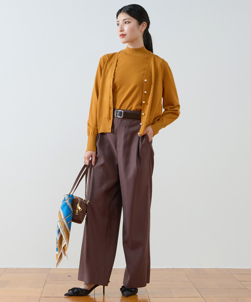 Tiara(ティアラ)の「タックテーパードパンツ(その他パンツ・レディース・ブラック/ピンク/ブラウン・2/3)」の17枚目の写真