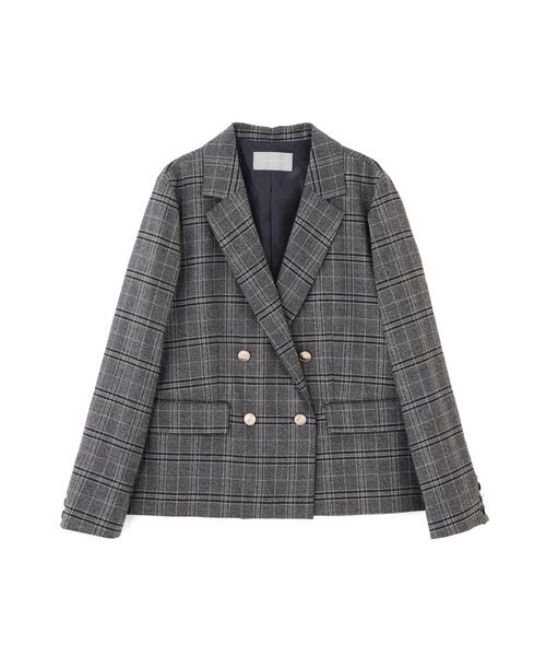 JILL by JILL STUART(ジルバイジルスチュアート)の「<セットアップ対応>ウーリッシュフラノテーラードジャケット(テーラードジャケット・レディース・ブラウン系その他/グレー系その他・SMALL/MEDIUM)」の17枚目の写真