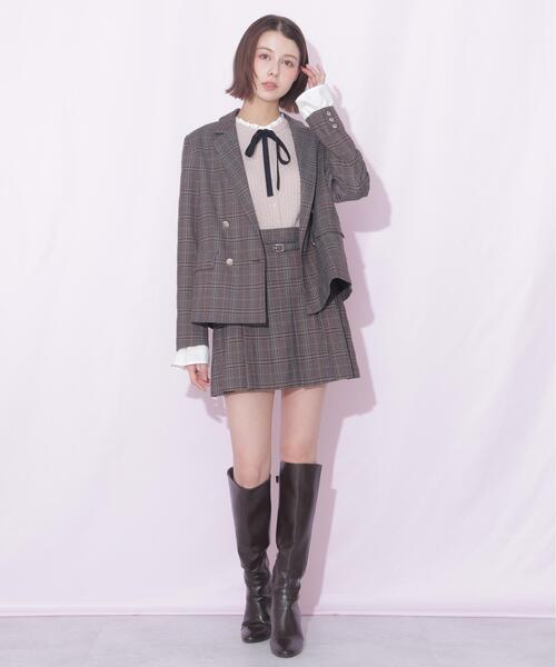 JILL by JILL STUART(ジルバイジルスチュアート)の「<セットアップ対応>ウーリッシュフラノテーラードジャケット(テーラードジャケット・レディース・ブラウン系その他/グレー系その他・SMALL/MEDIUM)」の21枚目の写真