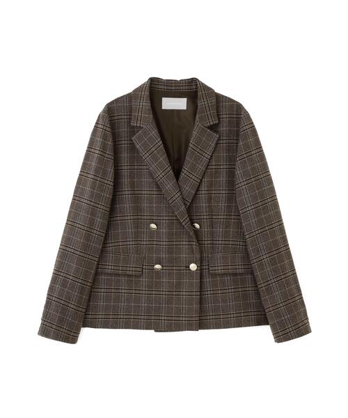 JILL by JILL STUART(ジルバイジルスチュアート)の「<セットアップ対応>ウーリッシュフラノテーラードジャケット(テーラードジャケット・レディース・ブラウン系その他/グレー系その他・SMALL/MEDIUM)」の13枚目の写真