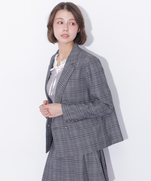 JILL by JILL STUART(ジルバイジルスチュアート)の「<セットアップ対応>ウーリッシュフラノテーラードジャケット(テーラードジャケット・レディース・ブラウン系その他/グレー系その他・SMALL/MEDIUM)」の22枚目の写真