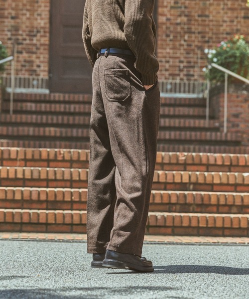 niko and...(ニコアンド)の「【ANDSEWN (アンドソーン)】ワイドヘリンボーンパンツ(その他パンツ・メンズ・ブラウン/チャコール・MEDIUM/LARGE)」の21枚目の写真