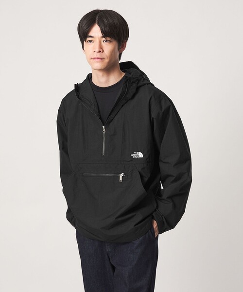 THE NORTH FACE(ザノースフェイス)の「【WEB限定】<THE NORTH FACE>コンパクトアノラック シェルジャケット(ナイロンジャケット・メンズ・ベージュ/ブラック・S/XL/M/L)」の1枚目の写真