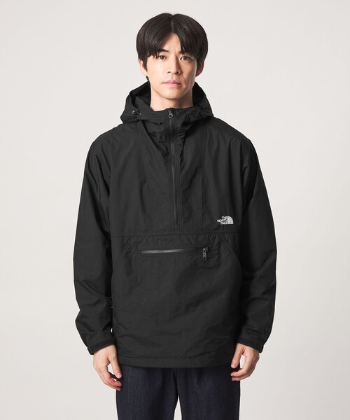 THE NORTH FACE(ザノースフェイス)の「【WEB限定】<THE NORTH FACE>コンパクトアノラック シェルジャケット(ナイロンジャケット・メンズ・ベージュ/ブラック・S/XL/M/L)」の5枚目の写真