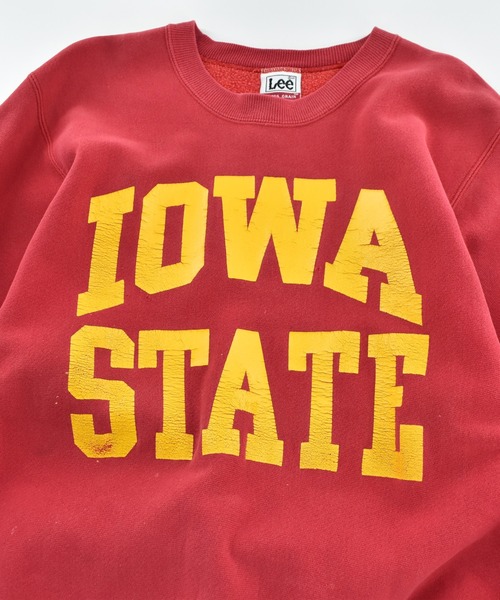 Lee(リー)の「【USED】90’s Lee “IOWA STATE” リバースタイプ スウェット USA製(スウェット・メンズ・レッド・LARGE)」の2枚目の写真