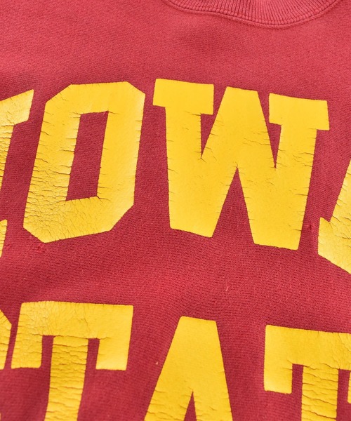 Lee(リー)の「【USED】90’s Lee “IOWA STATE” リバースタイプ スウェット USA製(スウェット・メンズ・レッド・LARGE)」の6枚目の写真