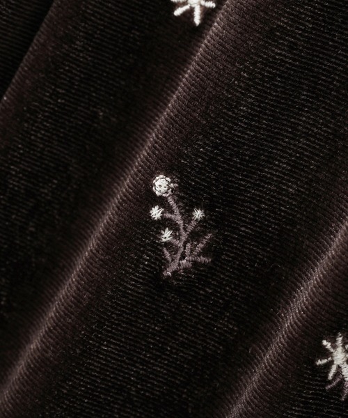 Green Parks(グリーンパークス)の「ベロア刺繍ワイドパンツ(その他パンツ・レディース・ブラック/ブラウン・FREE)」の10枚目の写真