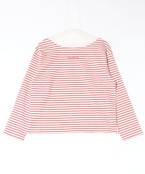AVALON(U.Q)(アバロン)の「【AT THE TRNK 】ボーダーロングT(Tシャツ/カットソー・レディース・レッド/ブラウン・FREE)」の1枚目の写真