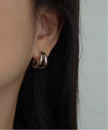 tunee（チュニー）の「【TUNE】ダブル風フープピアス（ピアス（両耳用））」