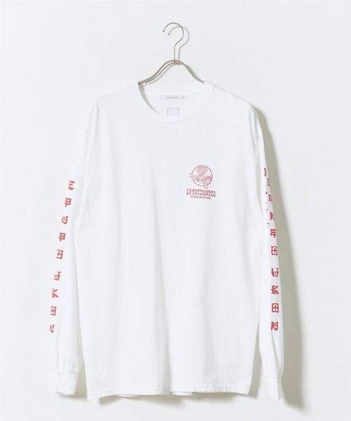 Liberaiders(リベレイダース)の「Liberaiders/リベレイダース DRAGON L/S TEE ドラゴン 長袖Tシャツ ロンT クルーネック アームプリント バックプリント グラフィック ストリート ヴィンテージライク 2026年秋冬 秋服 冬服(Tシャツ/カットソー・メンズ・ホワイト/ブラック・M/L/XL)」の1枚目の写真