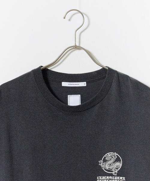 Liberaiders(リベレイダース)の「Liberaiders/リベレイダース DRAGON L/S TEE ドラゴン 長袖Tシャツ ロンT クルーネック アームプリント バックプリント グラフィック ストリート ヴィンテージライク 2026年秋冬 秋服 冬服(Tシャツ/カットソー・メンズ・ホワイト/ブラック・M/L/XL)」の8枚目の写真