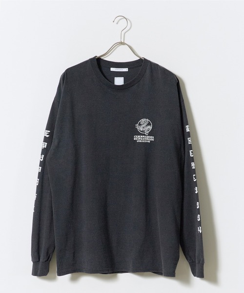 Liberaiders(リベレイダース)の「Liberaiders/リベレイダース DRAGON L/S TEE ドラゴン 長袖Tシャツ ロンT クルーネック アームプリント バックプリント グラフィック ストリート ヴィンテージライク 2026年秋冬 秋服 冬服(Tシャツ/カットソー・メンズ・ホワイト/ブラック・M/L/XL)」の3枚目の写真