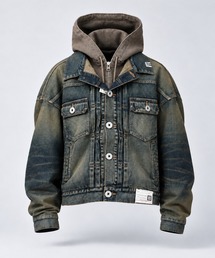 【MIHARAYASUHIRO/ミハラヤスヒロ】LAYERED DENIM JACKET