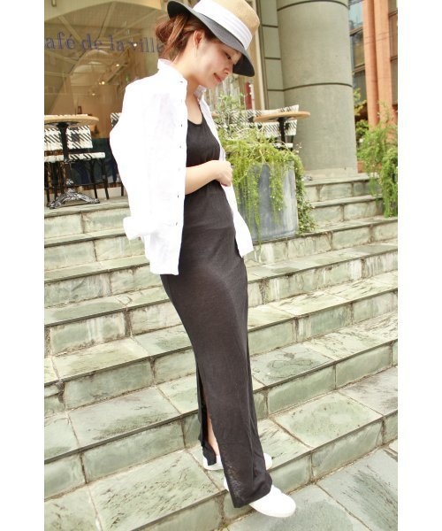 FIGARO Paris（フィガロパリ）の「ELEVEN PARIS タンクマキシワンピース◆（ワンピース・レディース・ブラック/グレー・38/36）」の19枚目の写真