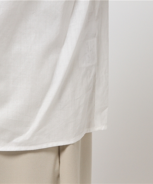 NATURAL BEAUTY BASIC（ナチュラルビューティーベーシック）の「【JJ6月号掲載 JJ×NBBコラボ商品】シャーリングブラウス（シャツ/ブラウス・レディース・ホワイト系その他/カーキ/オレンジ・SMALL/MEDIUM）」の5枚目の写真