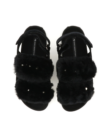 美品 TSURU by Mariko Oikawa ファーサンダル TSURU（ツル）の「【TSURU by MARIKO OIKAWA 】Sari/パール