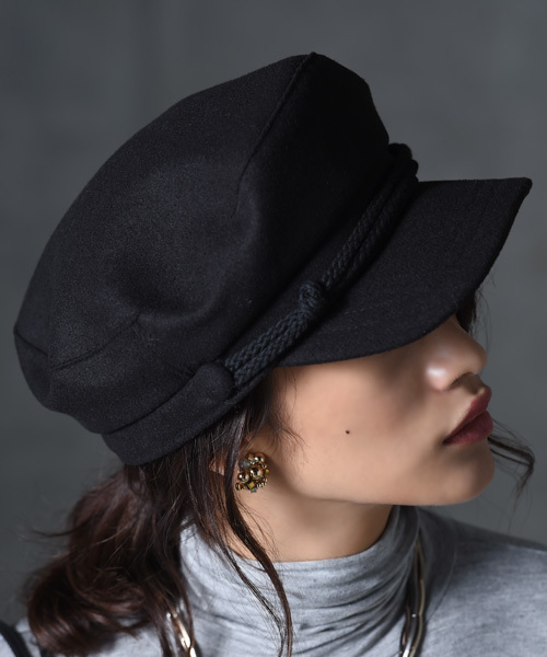 amorous insense（アモラスインセンス）の「[wool混]マリンキャスケット（キャスケット・レディース・グレー/ブラック・ﾌﾘ-）」の2枚目の写真