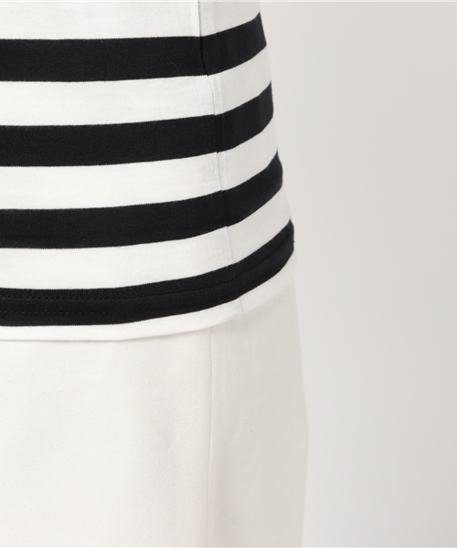 PUNYUS(プニュズ)の「ワンポイントボーダーロンT(Tシャツ/カットソー・レディース・ネイビー/ブラック・3/2/1/4)」の8枚目の写真