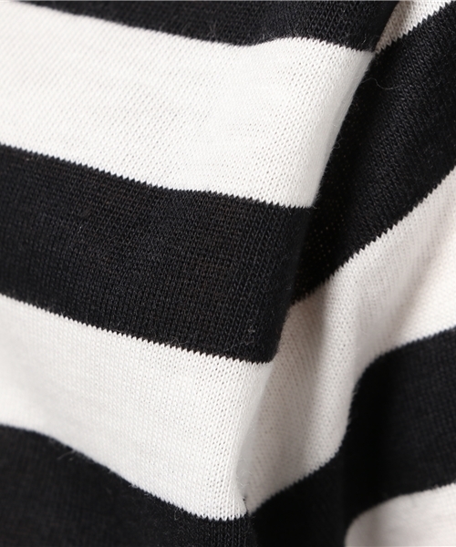 PUNYUS(プニュズ)の「ワンポイントボーダーロンT(Tシャツ/カットソー・レディース・ネイビー/ブラック・3/2/1/4)」の10枚目の写真