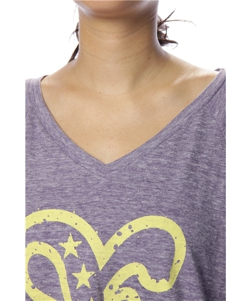 X-girl（エックスガール）の「BIG H/S TEE（Tシャツ/カットソー・レディース・ホワイト/ブラック/アッシュグレー/パープル・ONE SIZE）」の7枚目の写真