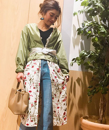 VENCEEXCHANGE | ジョーゼット花柄プリントガウン(ワンピース)