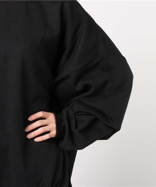 EMMA NOVEMBER　（エマノーヴェンバー）の「ビッグシルエット ドロップショルダー クルー スウェット（スウェット・レディース・ホワイト/レッド/ブラック/ネイビー/グレー/ダークグリーン/ダークブラウン/ピンク/パープル/セージグリーン/マルーン/オレンジ/ライトブルー/ゴールド/ミント・FREE/1/2）」の19枚目の写真