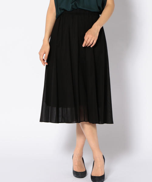 SHIPS（シップス）の「コットンギャザースカート（スカート・レディース・ブルー/ブラック/イエロー/レッド/キャメル・ONE SIZE）」の2枚目の写真